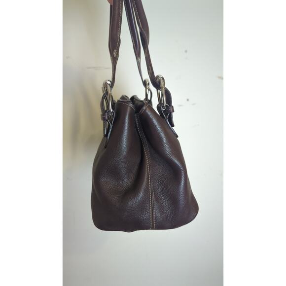 Y2K Leather Shoulder Handbag Chucky Buckles Magnetic Closure - Picture 3 of 9